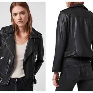 ALLSAINTS  Leather Biker Jacket (US/6)